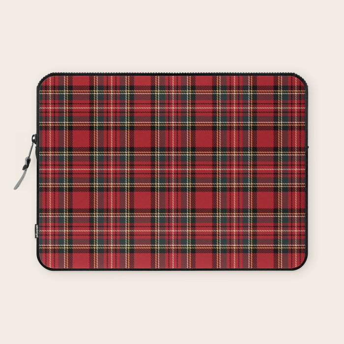 RED TARTAN â Royal Stewart inspired | Collection : Plaid âs not dead â Classic Punk Prints Laptop Sleeve Gallery Image 1