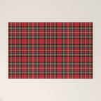 RED TARTAN â Royal Stewart inspired | Collection : Plaid âs not dead â Classic Punk Prints Welcome Mat Gallery Image 1