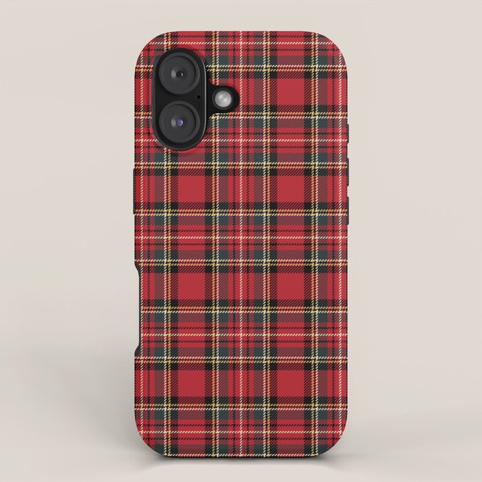 RED TARTAN â Royal Stewart inspired | Collection : Plaid âs not dead â Classic Punk Prints iPhone Case Gallery Image 1