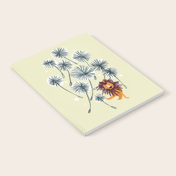 Lion on dandelion Notebook Gallery Image 2