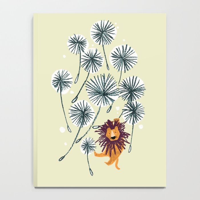 Lion on dandelion Notebook Gallery Image 4