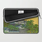 Kawase Hasui Vintage Japanese Woodblock Print Himeji Castle Laptop Sleeve Gallery Image 2