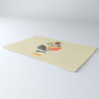 Potted plant with a bird Rug Gallery Image 3