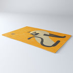 Asai Kiyoshi Japanese Woodblock Siamese Cat Midcounty Modern Art Rug Gallery Image 3