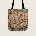 William Morris Honeysuckle Floral Tote Bag Gallery Image 1