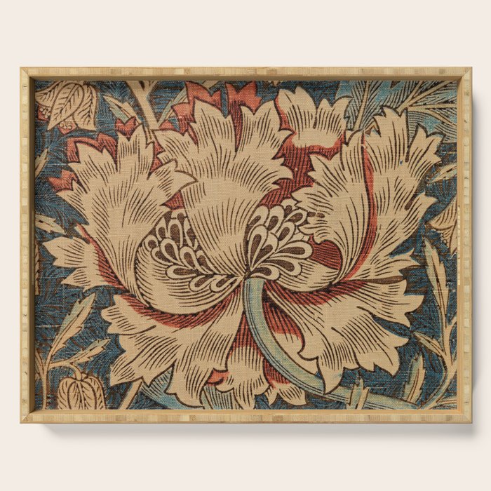 William Morris Honeysuckle Floral Serving Tray Gallery Image 1