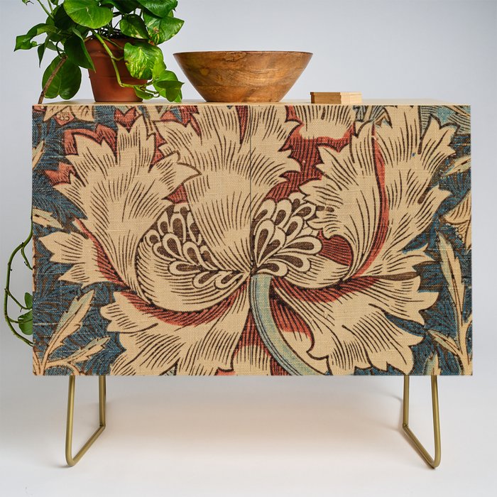 William Morris Honeysuckle Floral Credenza Gallery Image 1