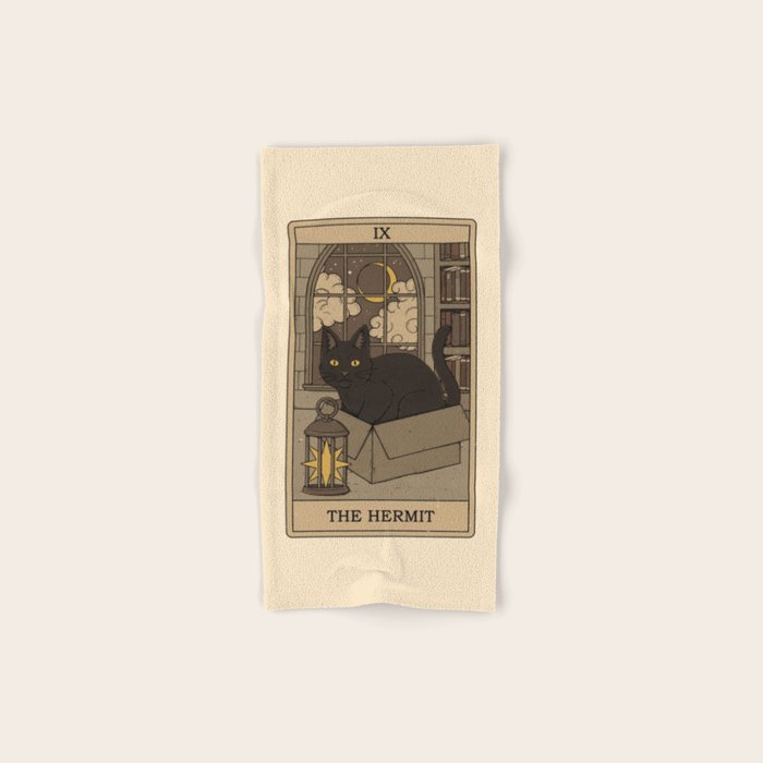 The Hermit - Cats Tarot Bath Towel Gallery Image 1