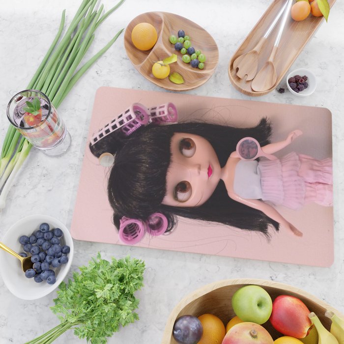 blythe in curlers Cutting Board Gallery Image 2