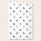 Reindeer animal doodle art pattern Cutting Board Gallery Image 1