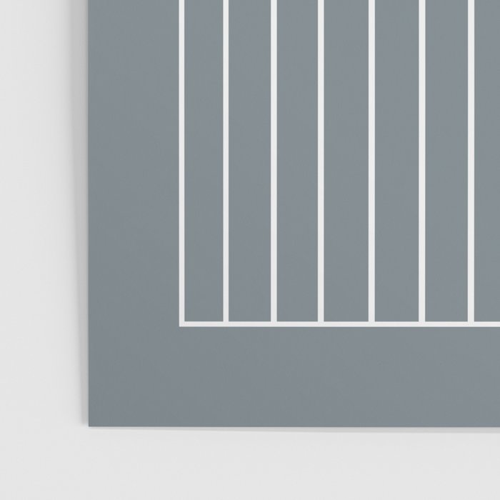 Minimal Arch XLVII Neutral Grey Blue Modern Geometric Lines Poster Gallery Image 3