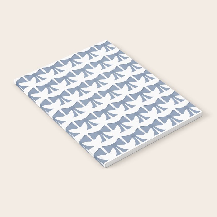 Vintage Bows VII Neutral Blue Notebook Gallery Image 1