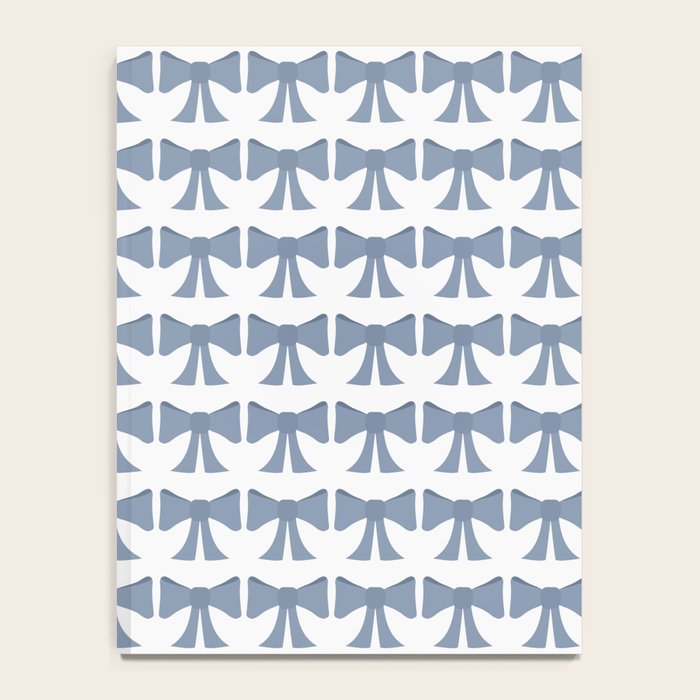 Vintage Bows VII Neutral Blue Notebook Gallery Image 4
