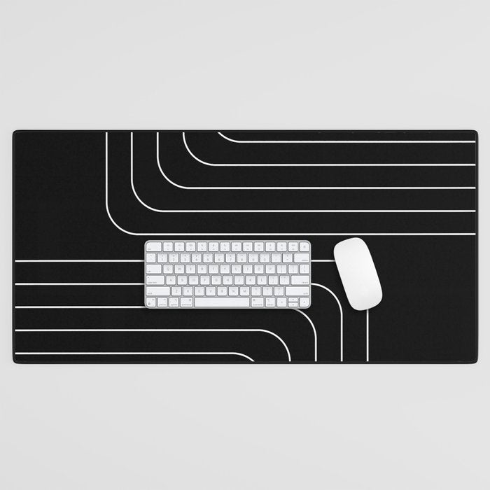 Searching (black) Desk Mat Gallery Image 1