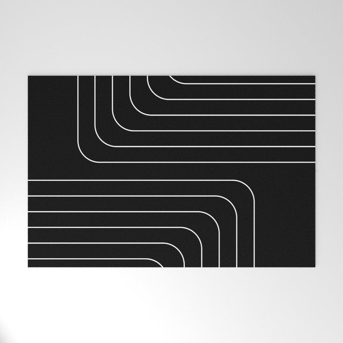 Searching (black) Welcome Mat Gallery Image 1