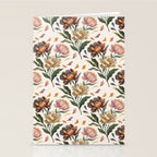 Hand Painted Peony Florals Stationery Card Gallery Image 2