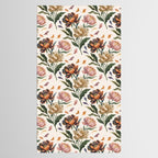Hand Painted Peony Florals Tablecloth Gallery Image 2
