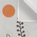 Cat and Plant 64: Dancing Tail Wall Tapestry Gallery Image 3