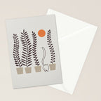 Cat and Plant 64: Dancing Tail Stationery Card Gallery Image 2