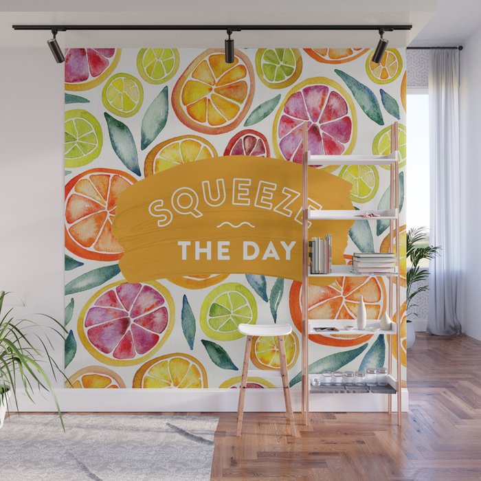 Squeeze the Day - Multi Palette Wall Mural Gallery Image 1