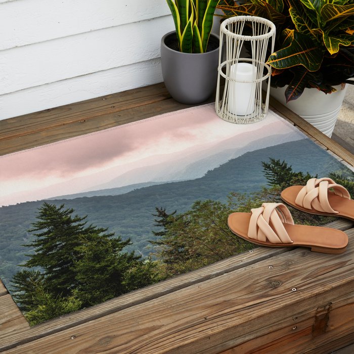 Great Smoky Mountain National Park Sunset Layers III - Nature Photography Outdoor Rug Gallery Image 2