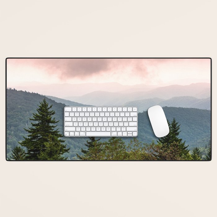 Great Smoky Mountain National Park Sunset Layers III - Nature Photography Desk Mat Gallery Image 1