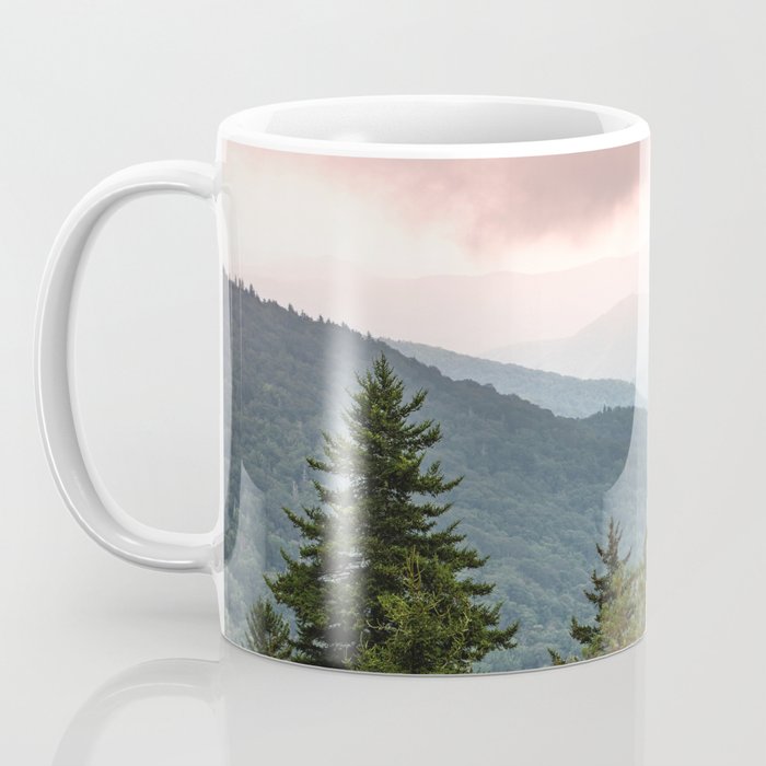 Great Smoky Mountain National Park Sunset Layers III - Nature Photography Coffee Mug Gallery Image 3