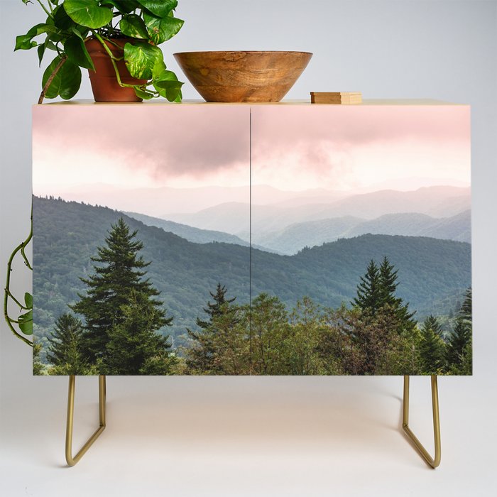 Great Smoky Mountain National Park Sunset Layers III - Nature Photography Credenza Gallery Image 1