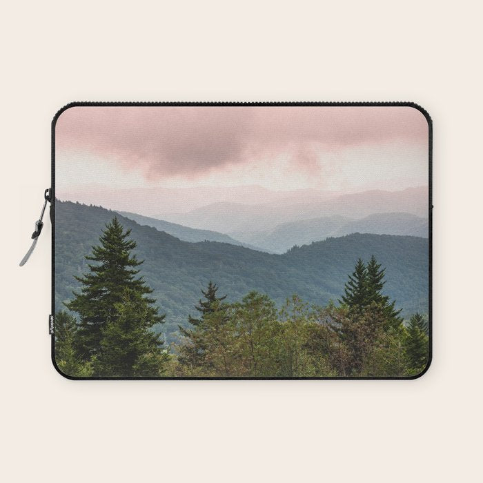 Great Smoky Mountain National Park Sunset Layers III - Nature Photography Laptop Sleeve Gallery Image 1