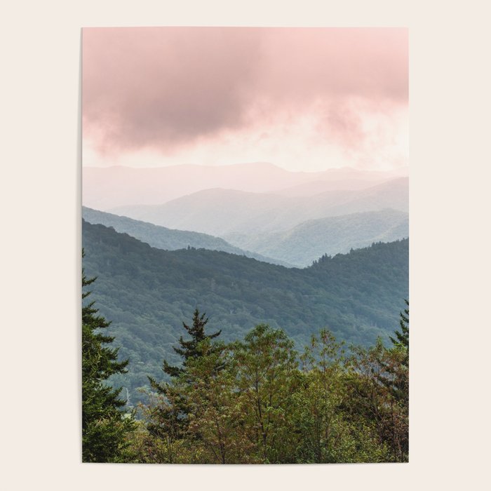 Great Smoky Mountain National Park Sunset Layers III - Nature Photography Poster Gallery Image 4