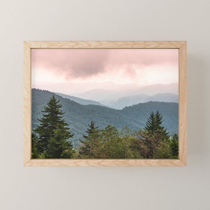 Great Smoky Mountain National Park Sunset Layers III - Nature Photography Mini Art Print Gallery Image 1