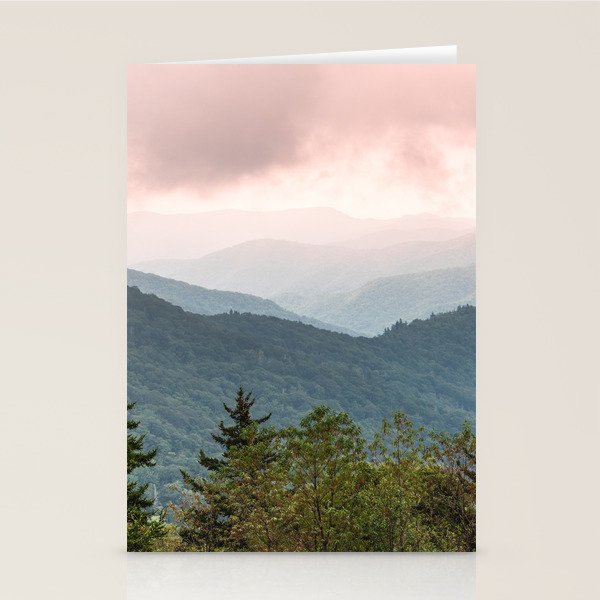 Great Smoky Mountain National Park Sunset Layers III - Nature Photography Stationery Card Gallery Image 1