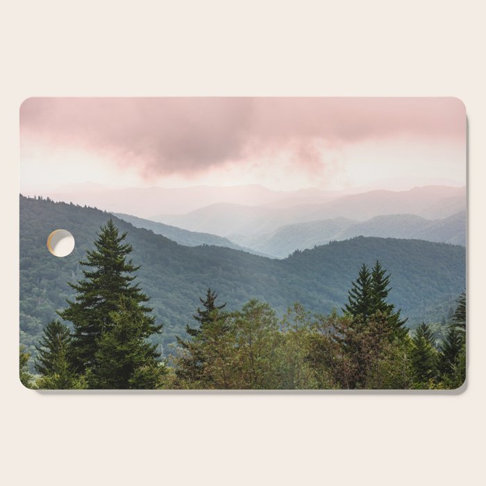 Great Smoky Mountain National Park Sunset Layers III - Nature Photography Cutting Board Gallery Image 1