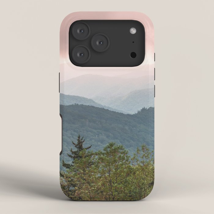 Great Smoky Mountain National Park Sunset Layers III - Nature Photography iPhone Case Gallery Image 3