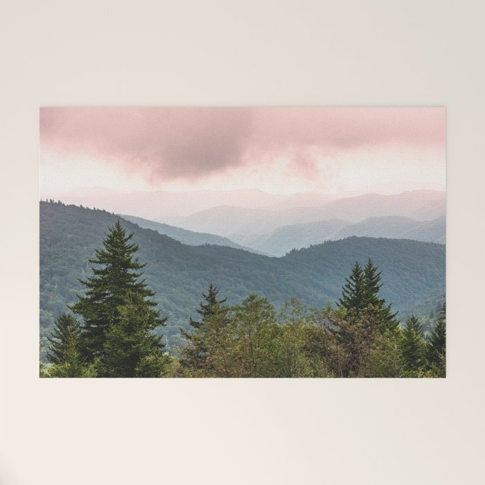 Great Smoky Mountain National Park Sunset Layers III - Nature Photography Welcome Mat Gallery Image 1