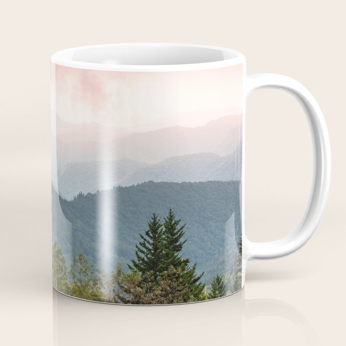 Great Smoky Mountain National Park Sunset Layers III - Nature Photography Coffee Mug Gallery Image 1