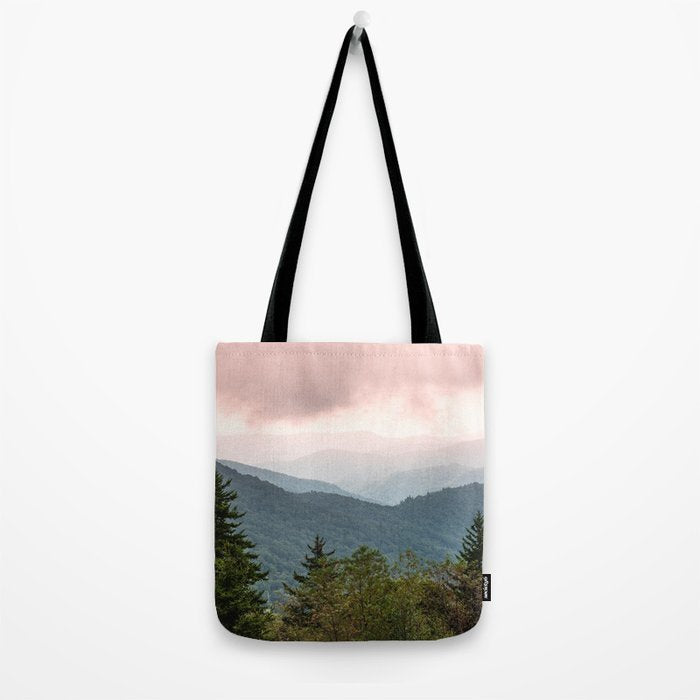 Great Smoky Mountain National Park Sunset Layers III - Nature Photography Tote Bag Gallery Image 2