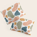 Abstract organic shape art pattern Pillow Sham Gallery Image 3
