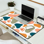 Abstract organic shape art pattern Desk Mat Gallery Image 2