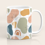 Abstract organic shape art pattern Coffee Mug Gallery Image 1
