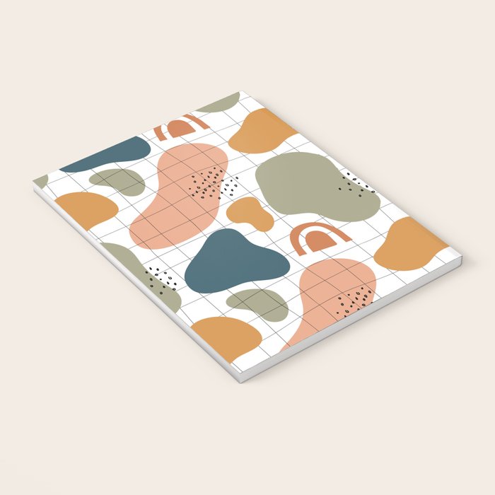 Abstract organic shape art pattern Notebook Gallery Image 3