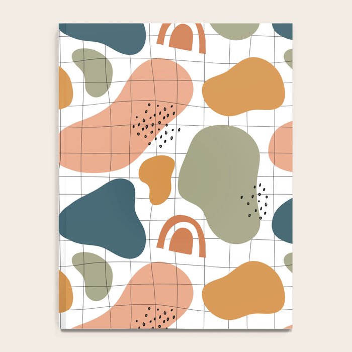 Abstract organic shape art pattern Notebook Gallery Image 4