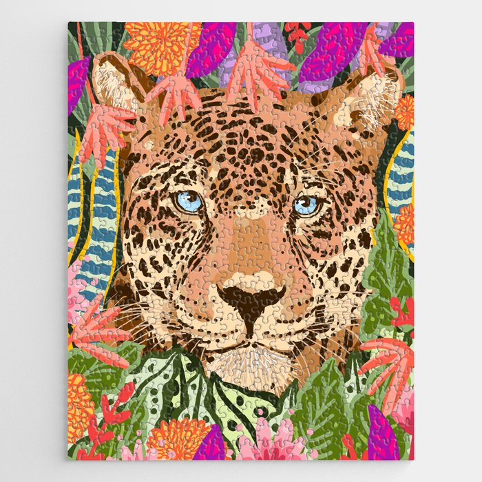 Peek A Boo Leopard Jigsaw Puzzle Gallery Image 1