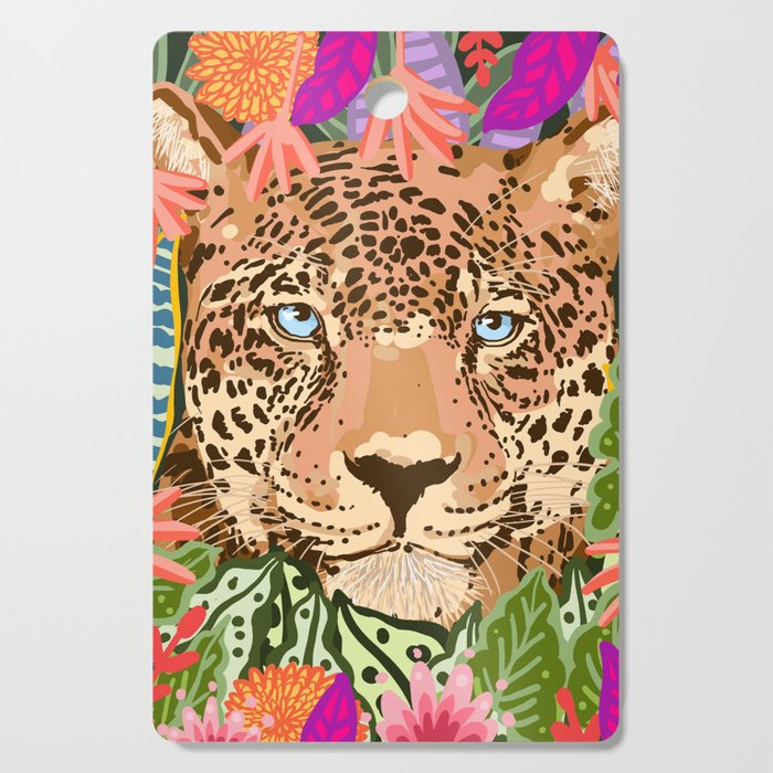 Peek A Boo Leopard Cutting Board Gallery Image 1