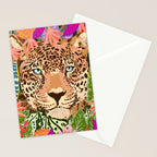 Peek A Boo Leopard Stationery Card Gallery Image 2