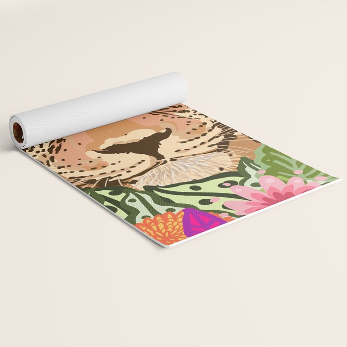Peek A Boo Leopard Yoga Mat Gallery Image 2