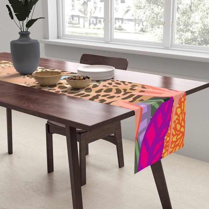 Peek A Boo Leopard Table Runner Gallery Image 2