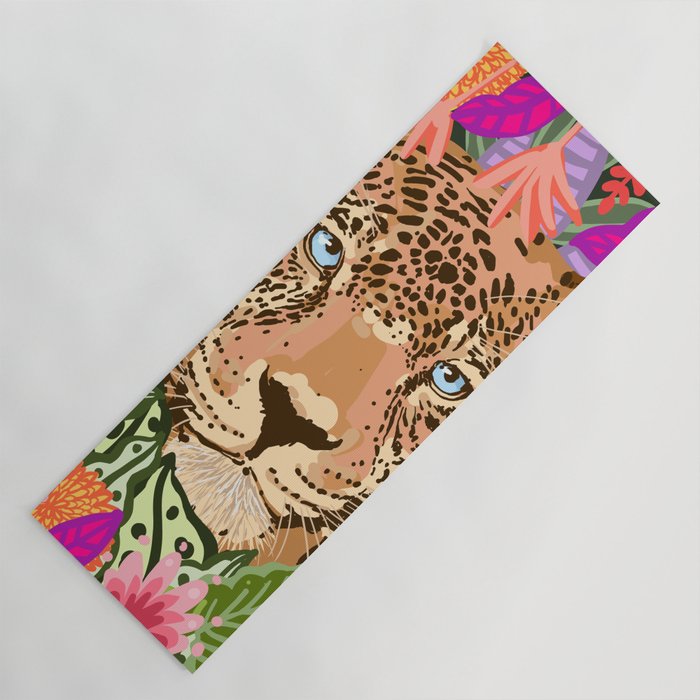 Peek A Boo Leopard Yoga Mat Gallery Image 1