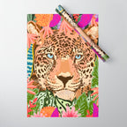 Peek A Boo Leopard Wrapping Paper Gallery Image 1