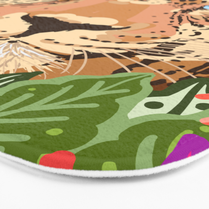 Peek A Boo Leopard Bath Mat Gallery Image 3